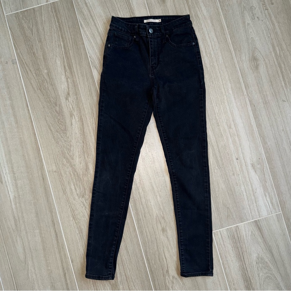 Levi’s 721 High Rise Skinny Black Waterless Women's Jeans Size 26